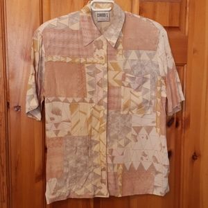 Vintage short sleeve button down blouse.
